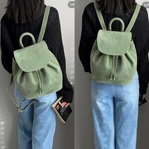 Coach Sonoma Leather Daypack Sea Blue Large Backpack 4911